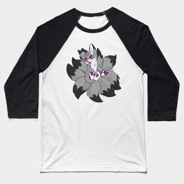 Ace Kitsune Baseball T-Shirt by Fennekfuchs